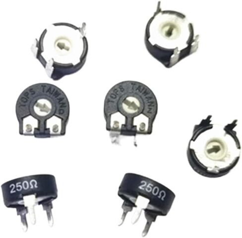 50PCS Horizontal arrow hole TOPS adjustable potentiometer PT10-250 1K 4.7K 10K 20K 25K 100K(10K Horizontal) in Saudi Arabia
