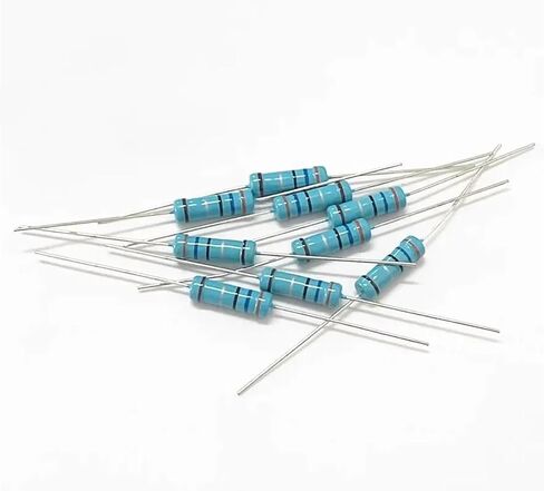 1000pcs/lot 2W Metal Film Resistor 1% Five Color Ring DIP Resistor 1R-10M(5.1K) in Saudi Arabia