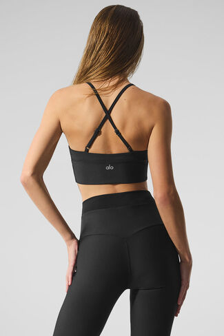 حمالة صدر ألو يوجا إيرليفت ديفاين - أسود in Kuwait