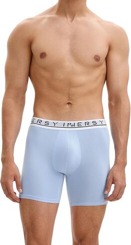 INNERSY Men's Bamboo Viscose Boxer Briefs Breathable Moisture Wicking Underwear 4-Pack in Saudi Arabia