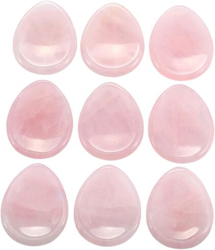 SUNYIK Handcarved Thumb Worry Stone, Polished Palm Pocket Stones Healing Crystals, Teardrop Carnelian in Kuwait