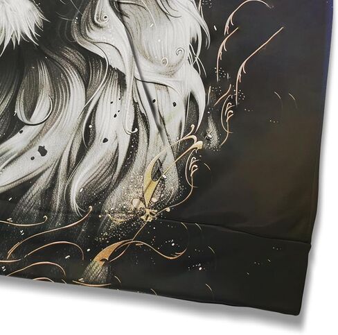 كنزة صوفية رجالية بطباعة الأسد الملك ثلاثية الأبعاد مع قلنسوة وأكمام طويلة، بلوفر كاجوال بجيوب in Kuwait