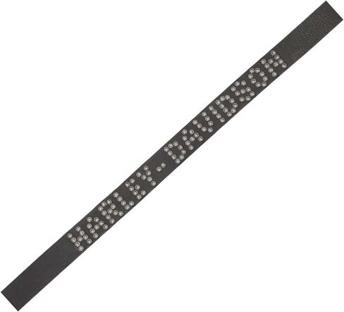 Harley-Davidson Men's Hand Hammered Rivet Genuine Leather Belt, Black in Saudi Arabia