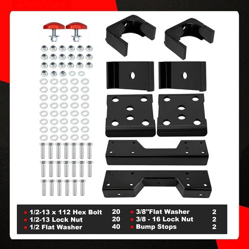 6" Drop Flip Kit + C-Notch Kit Rear Support Compatible with Chevrolet Silverado GMC Sierra C1500 2WD 1988-1998 Pickup Truck in Saudi Arabia