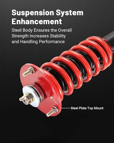 EVIL ENERGY Coilovers Compatible for Lexus IS300 2000-2005, for Lexus IS200 1999-2005, Height Adjustable Twin-Tube Coilovers Suspension Kit for Comfortable Ride, Red in Saudi Arabia