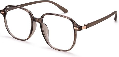 Dollger Blue Light Glasses for Women Oversized Blue Light Blocking Computer Screen Glasses Clear Big Frames Eyeglasses Gray in Kuwait