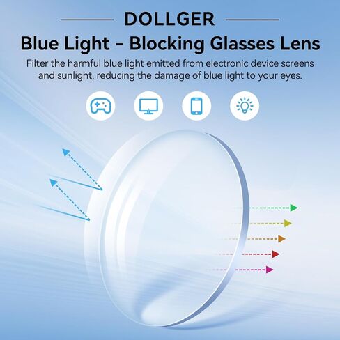Dollger Blue Light Glasses for Women Oversized Blue Light Blocking Computer Screen Glasses Clear Big Frames Eyeglasses Gray in Kuwait
