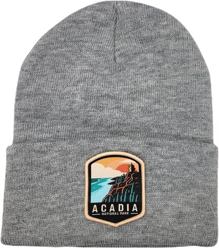 Acadia National Park Beanie with Woven Patch in Saudi Arabia