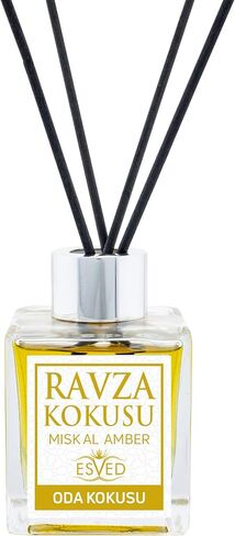 ihvan online, Reed Diffuser 3.4 Fl Oz - 100ml, Arabic Scent Room Diffusers, Home Fragrance, Luxury Diffuser, Essential Oil Sticks, Aromatherapy Air Freshener, Makam-ı Ibrahim in Saudi Arabia