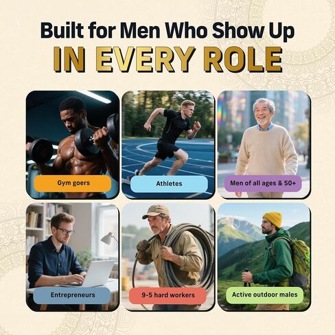 Multivitamin for Men with Sea Moss, Black Seed Oil, Ashwagandha, Turmeric Bladderwrack, Burdock,Vitamin C, Elderberry, Manuka, Yellow Dock | Daily Men's Vitamins and Minerals supplement in Saudi Arabia