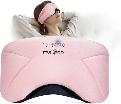 MUSICOZY Bluetooth Sleep Mask Headphones 5.4, Wireless Over-Ear Headphones Washable Zipper Sleep Headphones Mask with HD Stereo Speakers for Side Sleepers Travel & Relaxation, Gifts for Men Women in Saudi Arabia