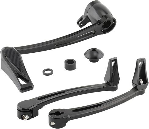 Brake Arm Kit Long Phantom Shift Levers Heel Toe Shifter Pegs for Harley 2014-2023 Touring Road King Street Glide Electra Glides Road Glides Trike (Black) in Saudi Arabia