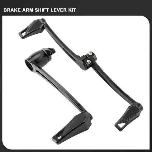 Brake Arm Kit Long Phantom Shift Levers Heel Toe Shifter Pegs for Harley 2014-2023 Touring Road King Street Glide Electra Glides Road Glides Trike (Black) in Saudi Arabia