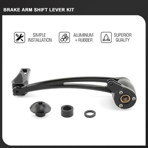 Brake Arm Kit Long Phantom Shift Levers Heel Toe Shifter Pegs for Harley 2014-2023 Touring Road King Street Glide Electra Glides Road Glides Trike (Black) in Saudi Arabia