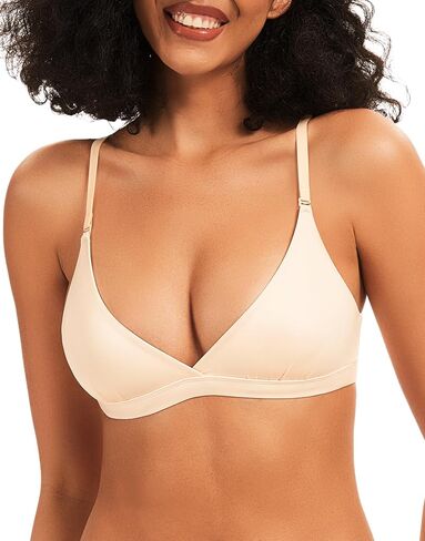 حمالات صدر عميقة على شكل حرف V للنساء حمالة صدر مثلثة كروس لاسلكية حمالة صدر بدون خياطة حمالة صدر مثيرة منخفضة القطع بدون حشوة in Kuwait