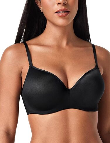 Deyllo Women's Underwire Bra Full Coverage Padded Cup T Shirt Bras Back Smoothing in Saudi Arabia