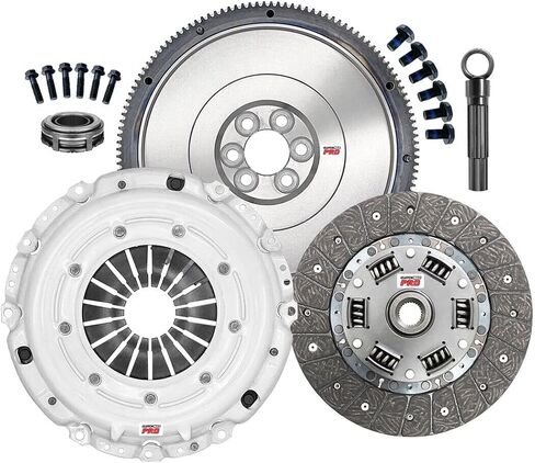 ClutchMaxPRO Heavy Duty OEM Clutch Kit with Flywheel Compatible with 1998-2006 VW Beetle Golf Jetta 1998-2003 Autdi A3 2000-2006 Audi TT 1.8L 1.9L (CP17172HDFW-CK) in Saudi Arabia