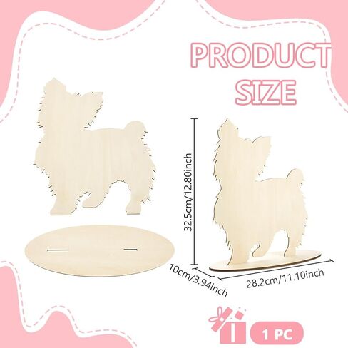AHANDMAKER Dog Silhouette Display Stand Wooden Pet Scarf Holder Dog Bib Rack for Home Decoration Pet Photography Christmas Halloween Decorations Store Display Photo Props in Saudi Arabia