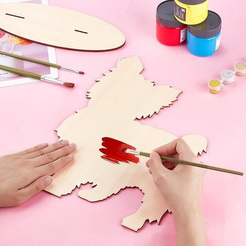 AHANDMAKER Dog Silhouette Display Stand Wooden Pet Scarf Holder Dog Bib Rack for Home Decoration Pet Photography Christmas Halloween Decorations Store Display Photo Props in Saudi Arabia