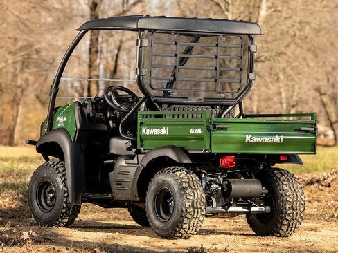الزجاج الأمامي الخلفي SuperATV متوافق مع 2017+ Kawasaki Mule SX | 1/4 بوصة بولي كربونات ملون بشكل خفيف - أقوى 250 مرة من الزجاج | يحمي من الحطام والأشعة فوق البنفسجية | صنع في الولايات المتحدة الأمريكية in Saudi Arabia