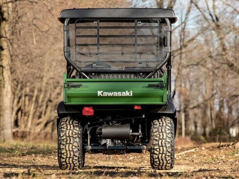 الزجاج الأمامي الخلفي SuperATV متوافق مع 2017+ Kawasaki Mule SX | 1/4 بوصة بولي كربونات ملون بشكل خفيف - أقوى 250 مرة من الزجاج | يحمي من الحطام والأشعة فوق البنفسجية | صنع في الولايات المتحدة الأمريكية in Saudi Arabia