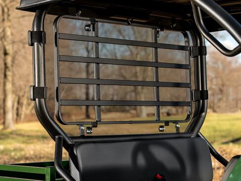 الزجاج الأمامي الخلفي SuperATV متوافق مع 2017+ Kawasaki Mule SX | 1/4 بوصة بولي كربونات ملون بشكل خفيف - أقوى 250 مرة من الزجاج | يحمي من الحطام والأشعة فوق البنفسجية | صنع في الولايات المتحدة الأمريكية in Saudi Arabia