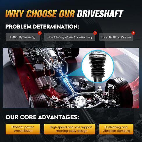 مجموعة عمود المحرك الأمامي متوافقة مع دودج نيترو 2007-2011 V6 4.0L (يناسب سيارات الدفع الرباعي فقط)، استبدال # 52853364AB، 52853364AC، 52853364AD، 52853364AE، 52853364AF in Saudi Arabia
