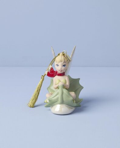 Lenox Ornament, 2025 Tinker Bell Sledding Ornament, Porcelain with Gold Accents, Hanging Cord for Christmas Tree Decoration, Christmas Decorations, Holiday Decor, Disney Design, Winter Decor (1 Piece) in Saudi Arabia