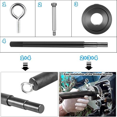 مثبت محمل Gimbal من Bonbo، مزيل سحب المحمل ومجموعة أدوات محاذاة Enigne لـ Alpha، لـ Mercruiser، لـ Bravo، لـ Omc، لـ yamaha sterndrive 89-92 in Saudi Arabia