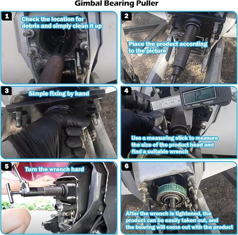 مثبت محمل Gimbal من Bonbo، مزيل سحب المحمل ومجموعة أدوات محاذاة Enigne لـ Alpha، لـ Mercruiser، لـ Bravo، لـ Omc، لـ yamaha sterndrive 89-92 in Saudi Arabia