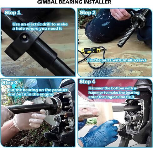 مثبت محمل Gimbal من Bonbo، مزيل سحب المحمل ومجموعة أدوات محاذاة Enigne لـ Alpha، لـ Mercruiser، لـ Bravo، لـ Omc، لـ yamaha sterndrive 89-92 in Saudi Arabia