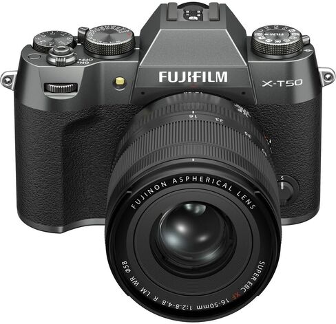 Fujifilm X-T50 Mirrorless Camera with XF 16-50mm Lens (Charcoal) Bundle with 58MM Protection Filter, Extra Battery, Charger and Advanced Accessories | Fuji xt50 in Kuwait