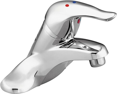 Moen Chateau Chrome Single Handle Bathroom Faucet Without Drain Assembly, L4605 in Saudi Arabia