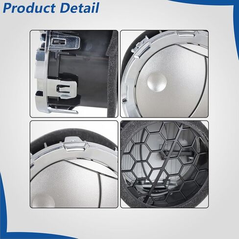 1Pcs Plastic Dashboard Air Duct Vent Silver Replacement for F250 F350 F450 F550 2011-2016 DC3Z19893BA in Saudi Arabia