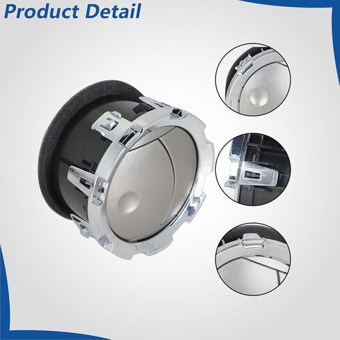 1Pcs Plastic Dashboard Air Duct Vent Silver Replacement for F250 F350 F450 F550 2011-2016 DC3Z19893BA in Saudi Arabia