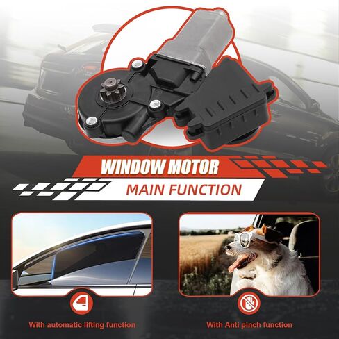 محرك رفع نافذة الطاقة متوافق مع Toyota Camry 2009-2010، Lexus ES350 2007-2012، Sequoia 2010-2018، محرك النافذة الجانبية للراكب الأمامي، استبدال # 8571033211، 8572033211 (جانب الراكب الأمامي) in Kuwait