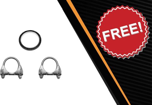 Northeastern Exhaust | Stainless Steel Muffler, Extension Pipe, Resonator Exhaust System Kit Compatible for Lincoln Navigator 2003-2006 5.4L | Free Clamps and Gasket | Automotive Replacement Part in Saudi Arabia