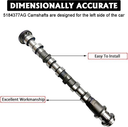 5184380AG Right Side Intake Camshaft Compatible with Dodge Journey Durango, Jeep Grand Cheroke, Chrysler 200 300, Ram 1500, 3.6L V6, Replaces 05184380AH, 5184380AE, 5184380AF, 5184380AD in Saudi Arabia