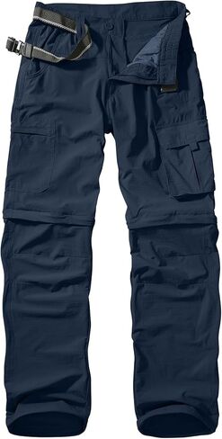 سروال رجالي للمشي لمسافات طويلة قابل للتحويل سريع الجفاف بسحاب للصيد والسفر وسفاري in Kuwait