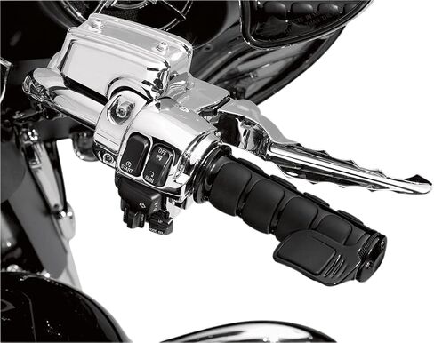 Kuryakyn 6344 Premium ISO Handlebar Grips for Throttle and Clutch: Universal Fit for Sport Bike Motorcycles with 7/8" Diameter Bars, Gloss Black, 1 Pair in Saudi Arabia