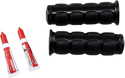 Kuryakyn 6344 Premium ISO Handlebar Grips for Throttle and Clutch: Universal Fit for Sport Bike Motorcycles with 7/8" Diameter Bars, Gloss Black, 1 Pair in Saudi Arabia