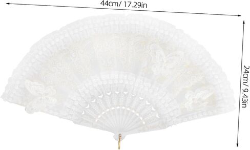 Cabilock 3pcs Lace Hand Fan Accents Vintage Folding Fan for Women for Weddings Parties Cosplay and Decorative Use and Elegant Design for Events in Saudi Arabia