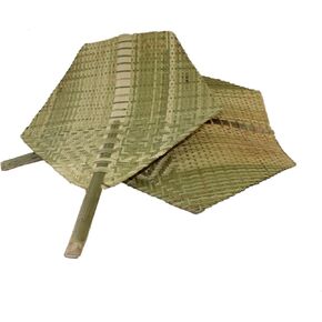 Cabilock 1pc Handmade Bamboo Weaving Fan Portable Cooling Fan for Summer Outings Elegant Handheld Design for Adults and Elders for Parties and Beach Use in Kuwait