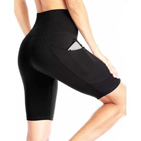 Biker Shorts for Women with Pockets – High Waisted Tummy Control Yoga Shorts – Buttery Soft, Squat-Proof, 4-Way Stretch in Saudi Arabia