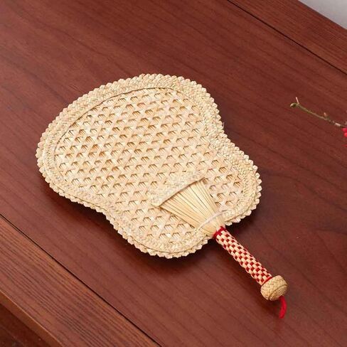 Cabilock Elegant Handmade Cattail Leaf Fan Portable Hand Fans for Cooling for Parties Beaches in Saudi Arabia