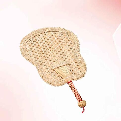 Cabilock Elegant Handmade Cattail Leaf Fan Portable Hand Fans for Cooling for Parties Beaches in Saudi Arabia