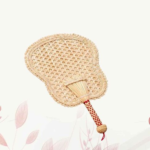Cabilock Elegant Handmade Cattail Leaf Fan Portable Hand Fans for Cooling for Parties Beaches in Saudi Arabia