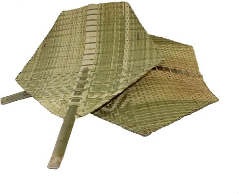 Cabilock 1pc Handmade Bamboo Weaving Fan Portable Cooling Fan for Summer Outings Elegant Handheld Design for Adults and Elders for Parties and Beach Use in Kuwait