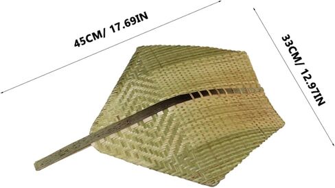 Cabilock 1pc Handmade Bamboo Weaving Fan Portable Cooling Fan for Summer Outings Elegant Handheld Design for Adults and Elders for Parties and Beach Use in Kuwait