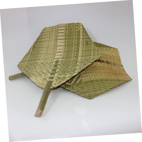 Cabilock 1pc Handmade Bamboo Weaving Fan Portable Cooling Fan for Summer Outings Elegant Handheld Design for Adults and Elders for Parties and Beach Use in Kuwait